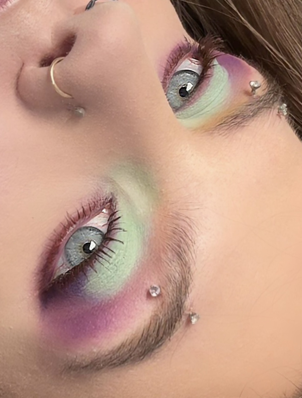 Green and Burgundy Cosmetic Design