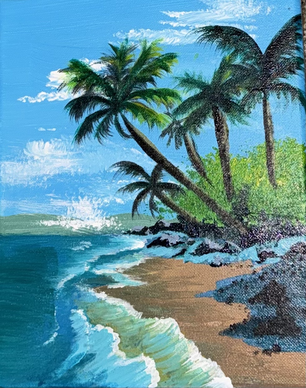 Beach Acrylic Painting