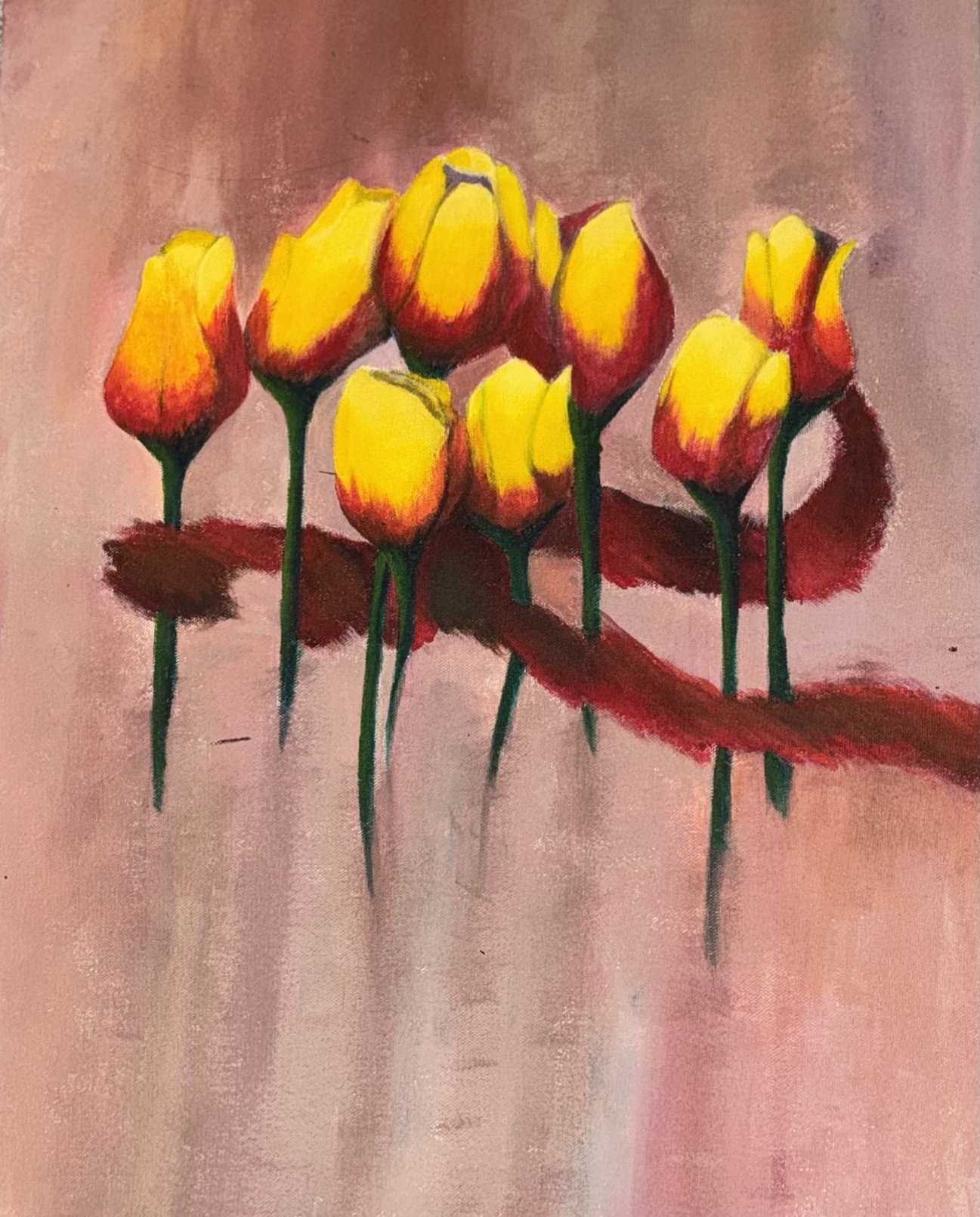 Flowers 2014 Acrylic Painting
