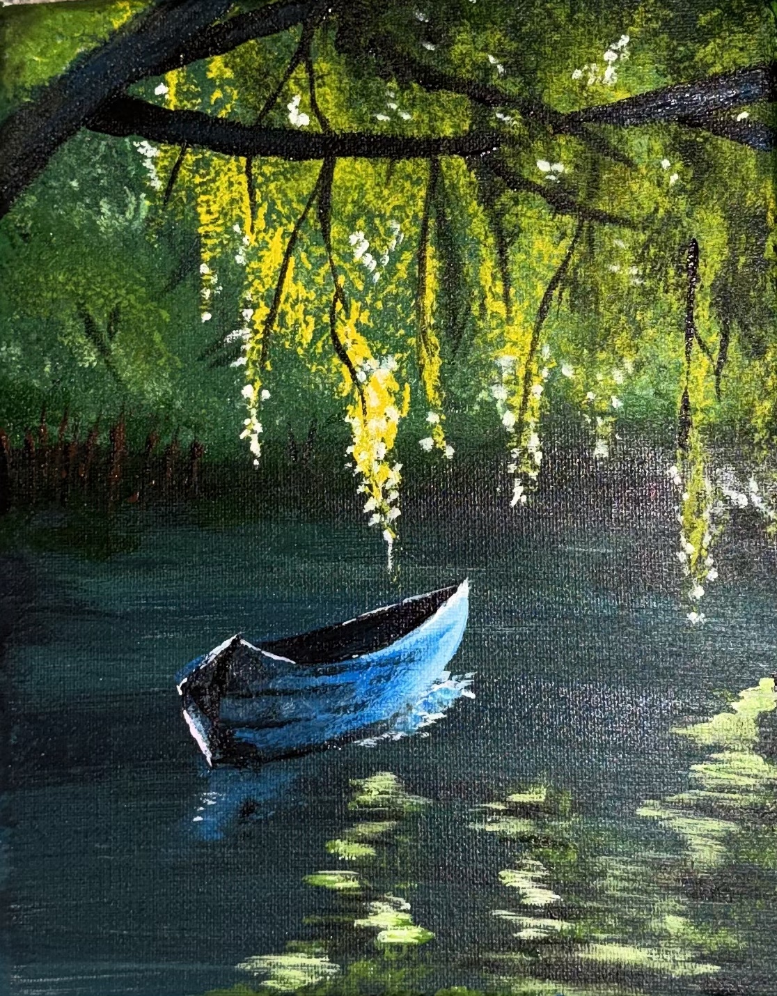 Swamp Landscape Acrylic Painting